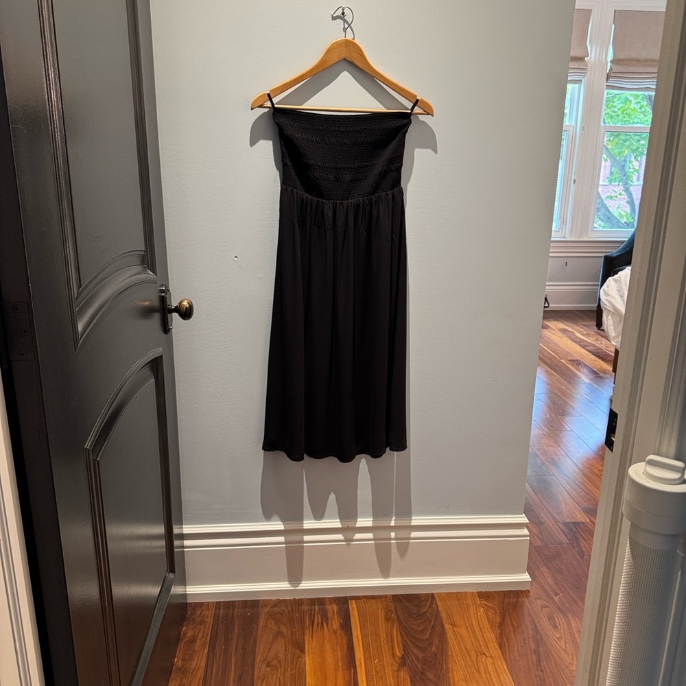 Aritzia Babaton Elegant Black Strapless Dress